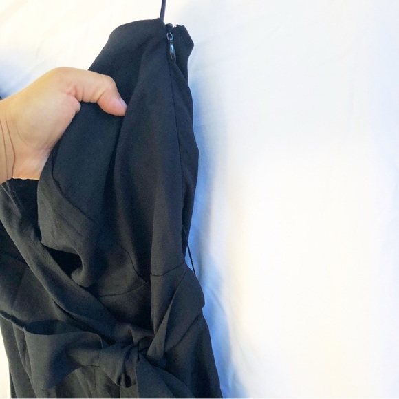 ASTR THE LABEL | NWT ZION STRAPLESS TIE WAIST WIDE LEG JUMPSUIT IN BLACK LARGE - Picture 11 of 15